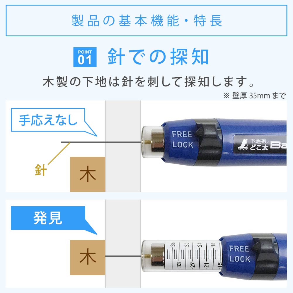 針で探知