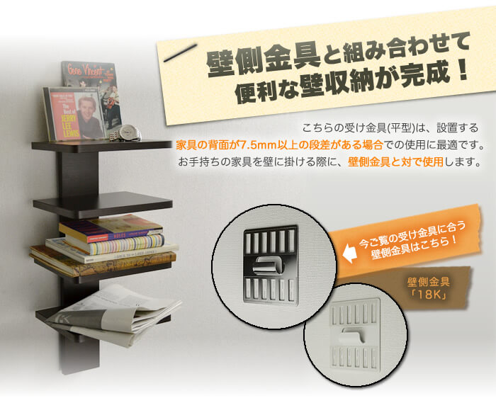 使用する道具は家庭用のホッチキス。これで金具を壁掛けします。