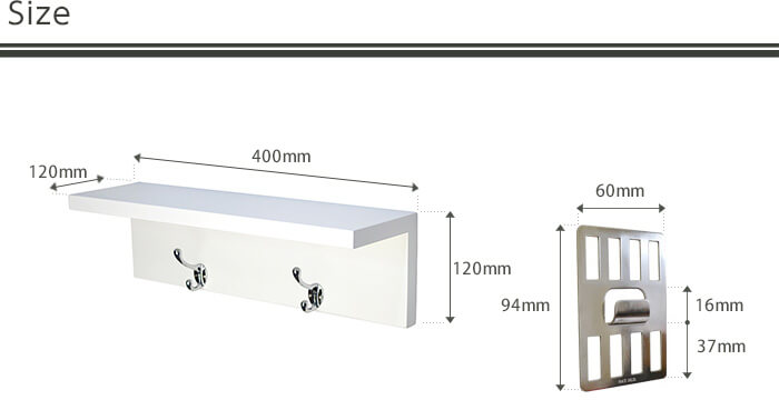 サイズは400mm×120mm×120mmのコンパクトな大きさです。