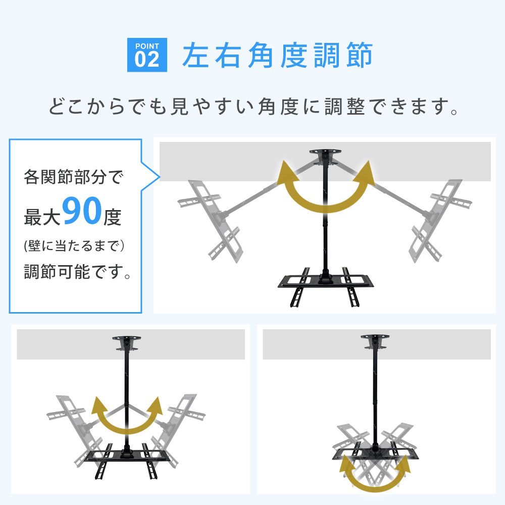 左右角度調節